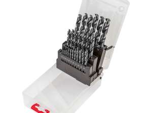 Borrer til metall HSS G. 1.0 13.0 mm. sett 25 stk.