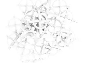 Espacers avec anneau 1 mm. 100 pièces.