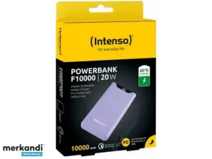 Intenso Powerbank F10000 10,000mAh 20W Carga Rápida 3.0 Púrpura 7332033