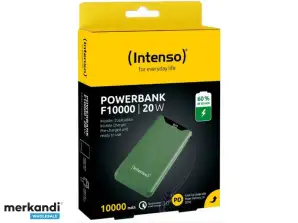 Intenso Powerbank F10000 10,000 mAh 20W Carga Rápida 3.0 Verde 7332037