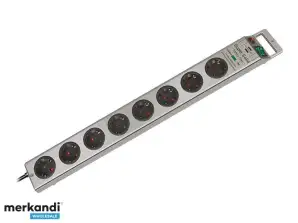 Brennenstuhl Super Solid Захист від перенапруги 4.500A 8 виходів змінного струму сріблястий