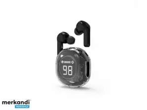 Gembird Transparent TWS En Oreilles noir TWST 01 BK