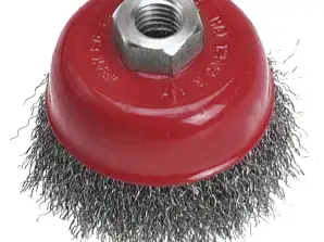 Brosse métallique frontale 75 mm x M14