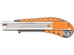 Kniv med brettet blad 18 mm, metallkropp
