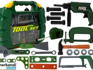 DIY εργαλείο σε μια βαλίτσα πράσινο