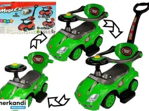 Ride-on Ride-on с толкателем Mega Car 3 в 1 зеленый