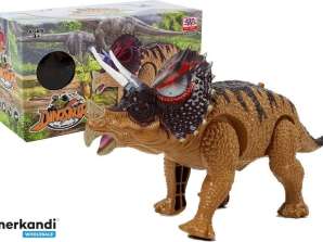 Dinosaur Triceratops gul batteridrevet