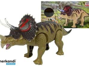 Triceratops dinosaur grønn batteridrevet