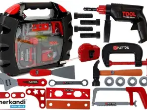 Σετ εργαλείων DIY σε μια βαλίτσα μαύρη