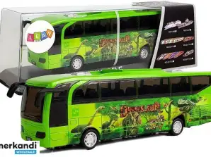 Jurassic Park Dinosaurs Green Bus με Tension Sound Light