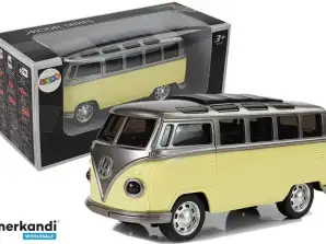 Resorak Bus with Frictional Drive Battery Operated Lights Sounds Yellow
