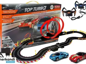 Racerbane 1:43 2 Biler Topp Turbo Kontrollere 540 cm lang
