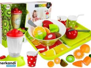 Vegetable and Fruit Set with Battery-Powered Blender and Tray