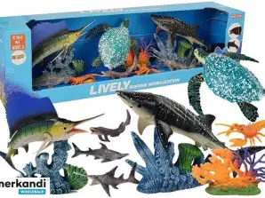 Ensemble d’animaux marins Pièces mobiles