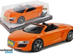 Friction Car Cabrio Orange 1:18