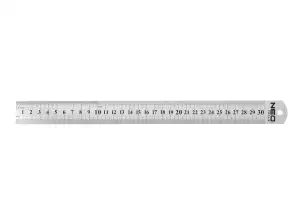 Linear ruler 30 cm. stainless steel