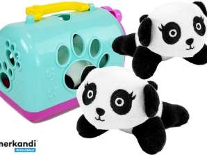 Babypanda met transportermascotte