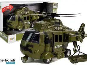 Militaire reddingshelikopter 1:16 haak geluid licht