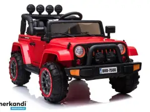 Akkuauto Jeep BRD 7588 Punainen 4x4