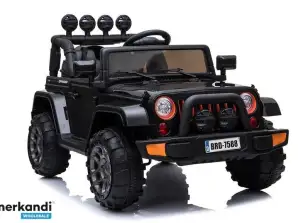 Akkuauto Jeep BRD 7588 Musta 4x4