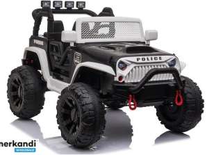JC666 Batteria Polizia Auto Bianco