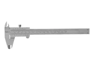 Skydemåler 150 mm i rustfritt stål