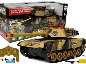 Grand char RC R/C 2.4 Ghz lumières de tir sons jaune