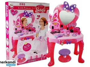 Schminktisch Set für Mädchen mit Spiegel, Geräuschen und Licht