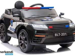 BLT 201 Politie Voertuig Op Batterijen Zwart