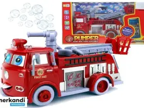 Fire Department Car Soap Bubbles Ride Game