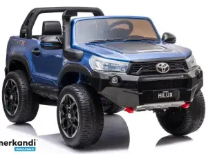 Auto a batteria verniciata blu Toyota Hilux