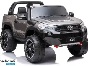 Toyota Hilux sølvlakkert batteribil