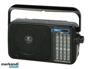 77 553# Kannettava analoginen radio am/fm puhallus ra15