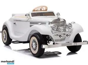 Mercedes 540K auto a batteria Bianco