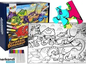 Otroška barvna sestavljanka Era Dinosaur Pens 24 kom