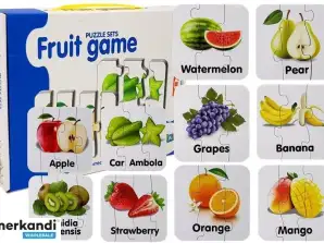 Puzzle educativo Puzzle di frutta 10 collegamenti