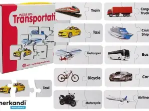 Puzzle educativo Puzzle Trasporto 10 collegamenti