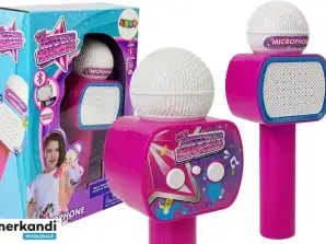 Kindermikrofon Wireless Karaoke Bluetooth Lautsprecher Pink