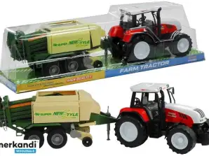 Grote Tractor met Aanhanger Landbouwmachine 65 cm