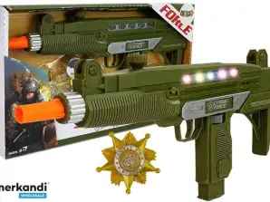 Military Pistol Sound Light Badge Set 37 cm