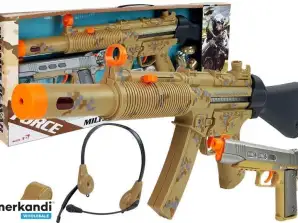 Military Weapon Set Two Guns Headphones Whistle