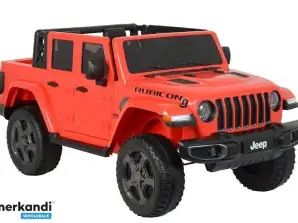 Samochód na akumulator Jeep Rubicon 6768R czerwony