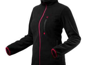 Damen Fleecejacke schwarz Größe L