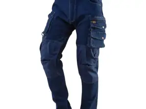 DENIM Arbeitshosen mit Verstärkungen an den Knien Größe XXXL