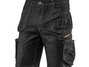 Kurze Arbeitshosen DENIM schwarz Größe XL