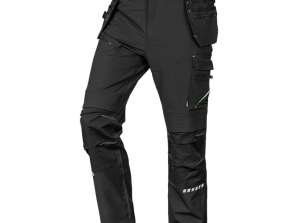 Рабочие брюки Mix&Match. 4 way stretch. с карманами. Cordura. черные. размер S