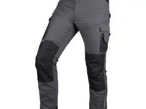 Pantalon de travail Mix&Match. Toile. Renforts en Cordura. gris-noir. taille XXL