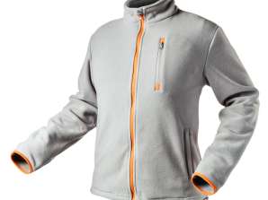 Grau Fleece-Pullover Größe S