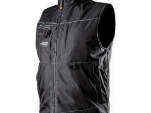 Chaleco de trabajo sin mangas. Oxford. Talla XL/56