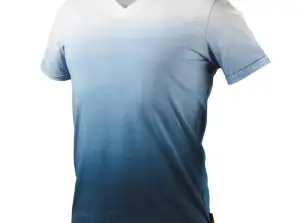 T-Shirt Farbverlauf DENIM Größe L